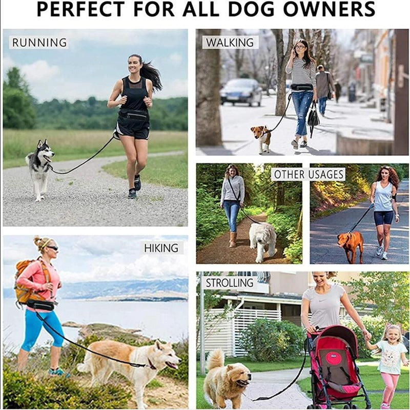 Ultimate Hands-Free Dog Leash & Training Belt – Secure, Comfortable, and Convenient