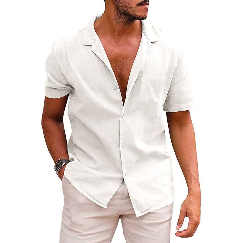 Men’s Everyday Casual Shirt – Short Sleeve Button-Down for Relaxed Style