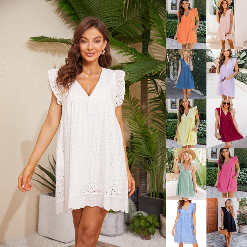 Gorgeous Summer Lace Dress with Pocket