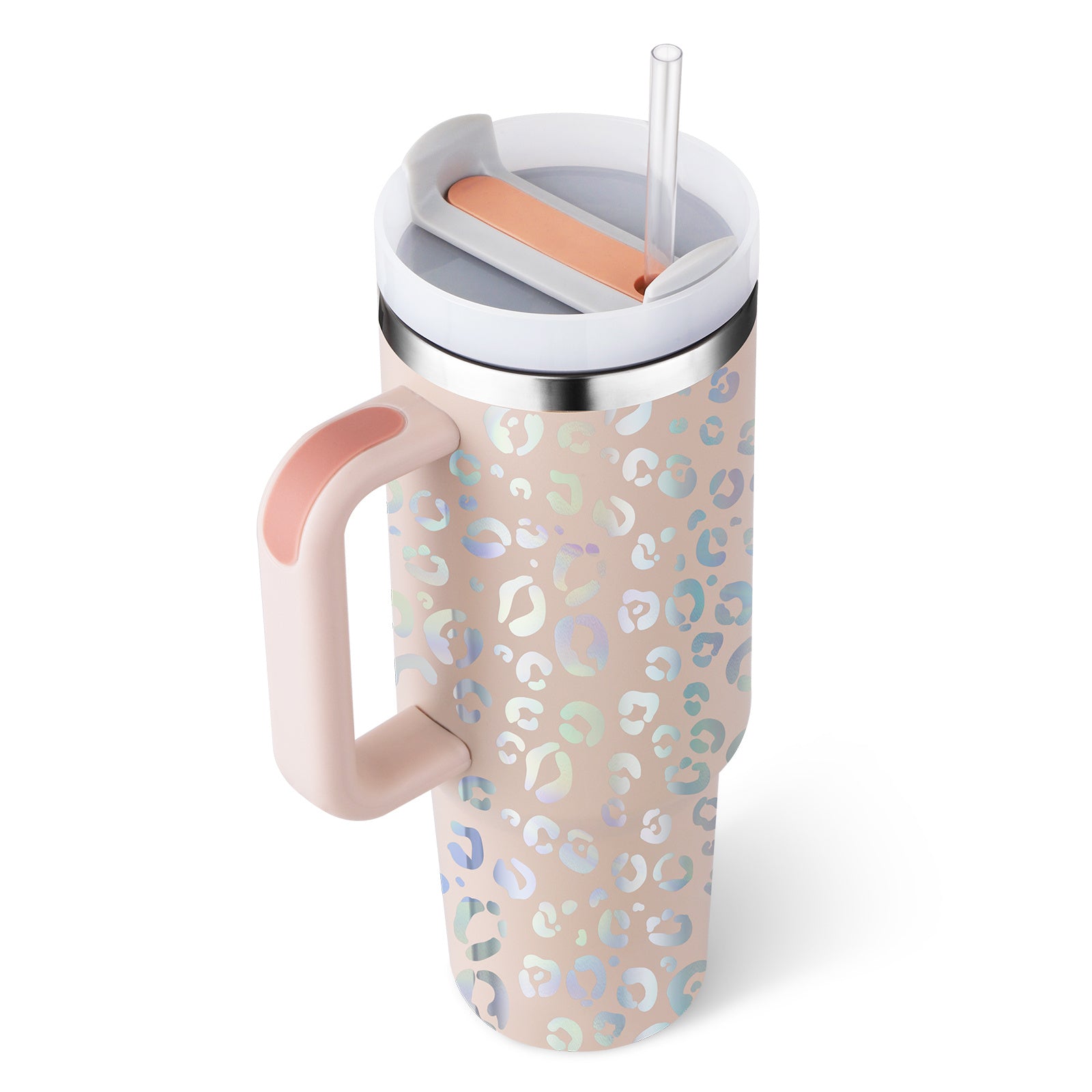 Precision 40oz Stainless Steel Tumbler with Handle – Durable, Leak-Proof, and Travel-Ready