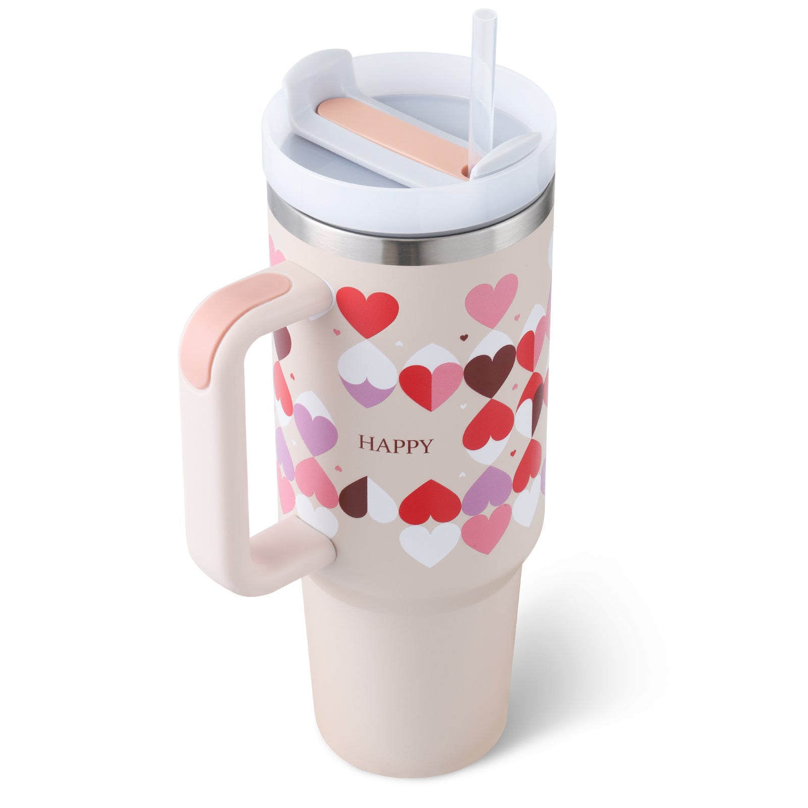 Precision 40oz Stainless Steel Tumbler with Handle – Durable, Leak-Proof, and Travel-Ready