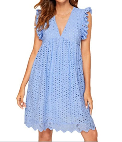 Gorgeous Summer Lace Dress with Pocket