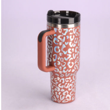 Precision 40oz Stainless Steel Tumbler with Handle – Durable, Leak-Proof, and Travel-Ready