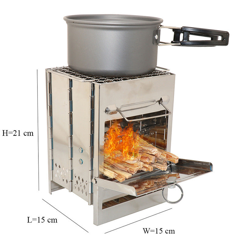 Portable Folding Camp Wood Stove