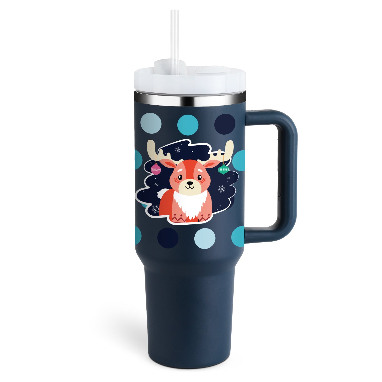 Precision 40oz Stainless Steel Tumbler with Handle – Durable, Leak-Proof, and Travel-Ready