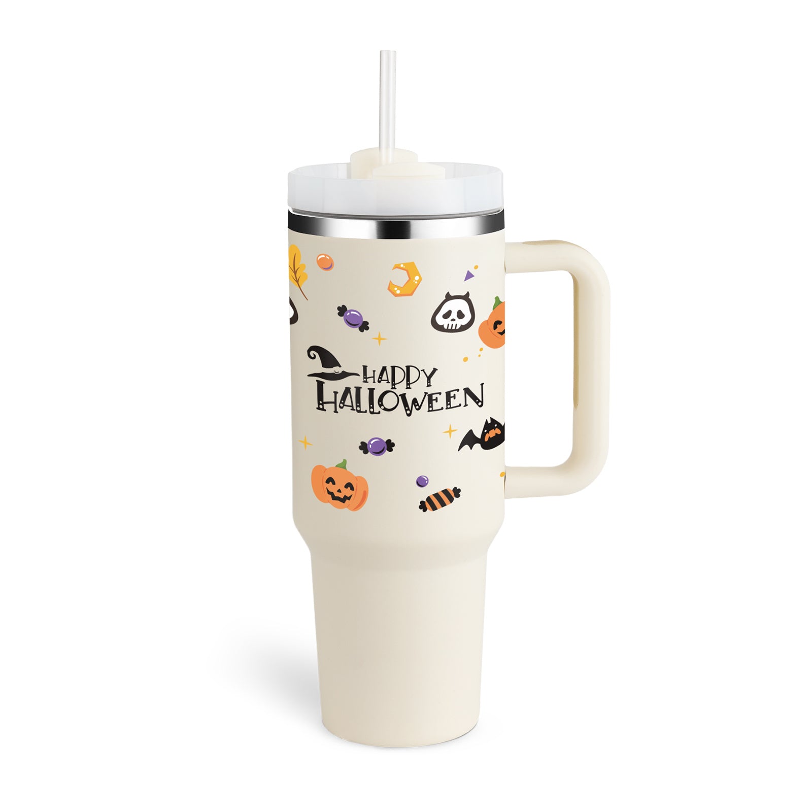 Precision 40oz Stainless Steel Tumbler with Handle – Durable, Leak-Proof, and Travel-Ready