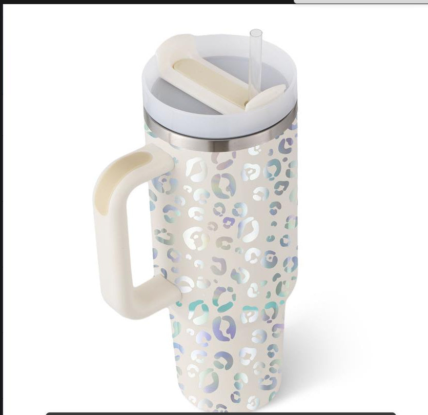 Precision 40oz Stainless Steel Tumbler with Handle – Durable, Leak-Proof, and Travel-Ready