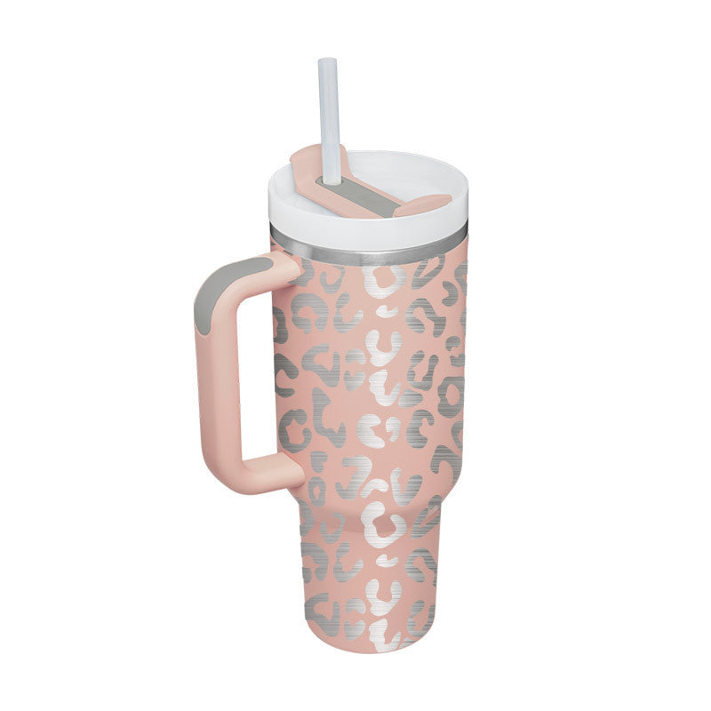 Precision 40oz Stainless Steel Tumbler with Handle – Durable, Leak-Proof, and Travel-Ready