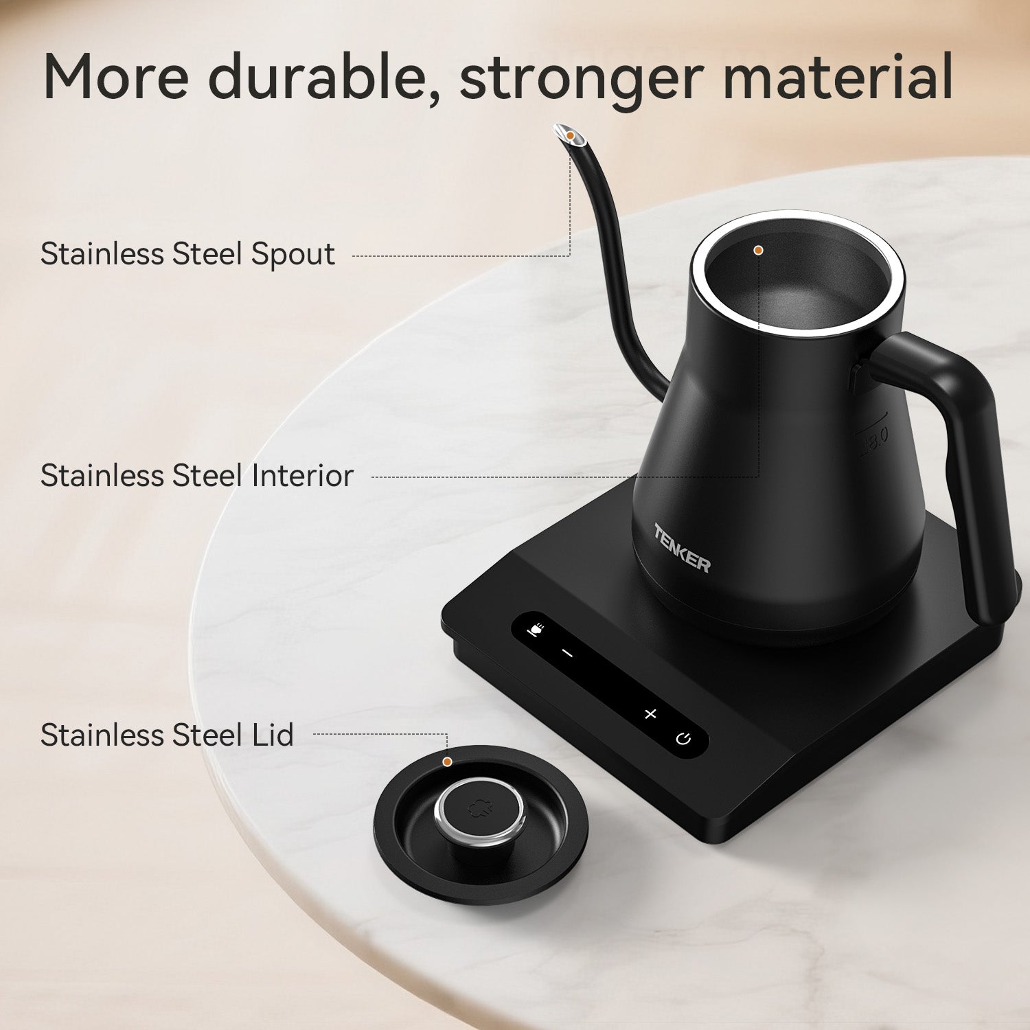 Gooseneck Electric Kettle With Temperature Control