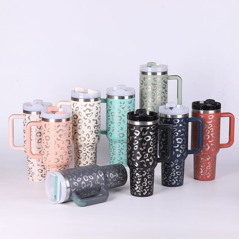 Precision 40oz Stainless Steel Tumbler with Handle – Durable, Leak-Proof, and Travel-Ready