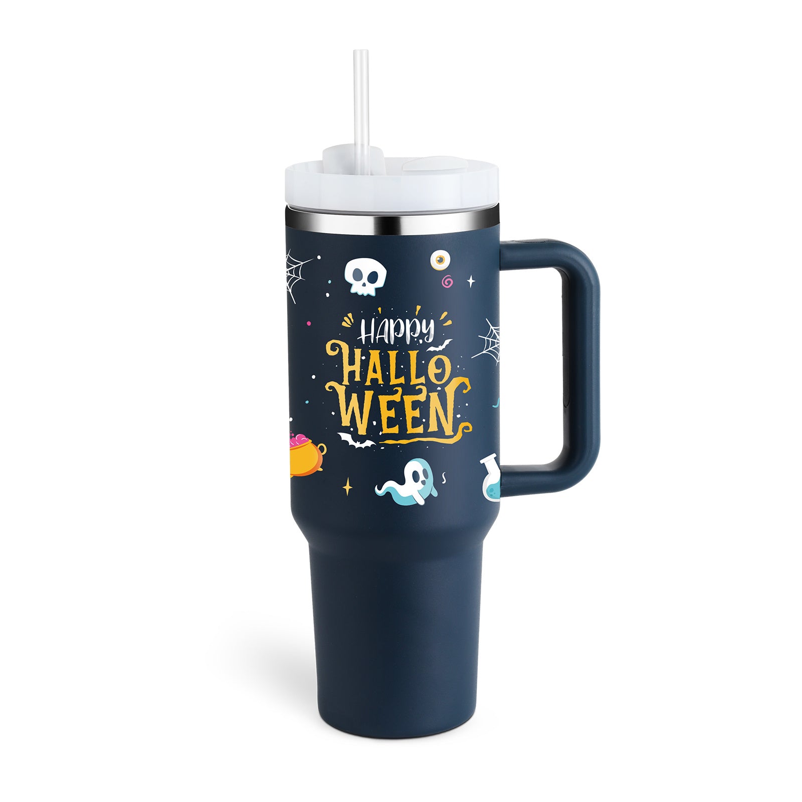 Precision 40oz Stainless Steel Tumbler with Handle – Durable, Leak-Proof, and Travel-Ready