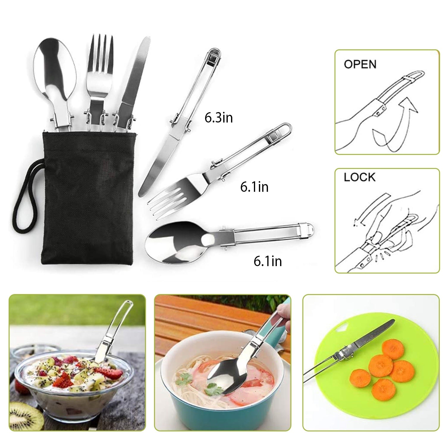12-Piece Camping Cookware Set - Complete Outdoor Kitchen with Storage Bags
