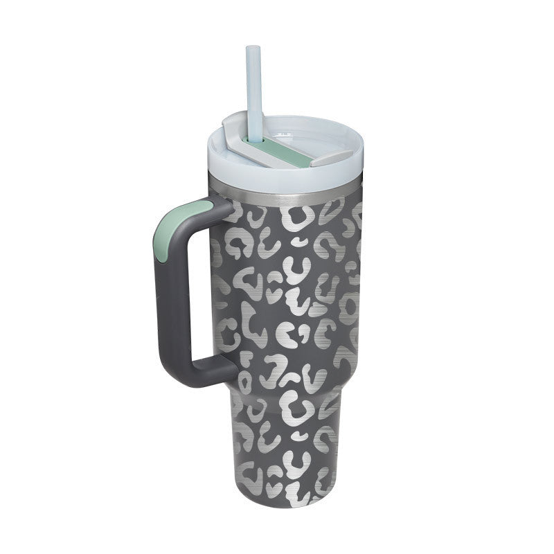 Precision 40oz Stainless Steel Tumbler with Handle – Durable, Leak-Proof, and Travel-Ready